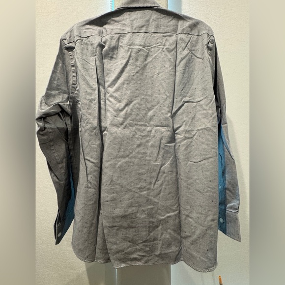 NWOT bonobos long sleeve button up shirt black white pattern slim fit Sz L - Picture 6 of 7